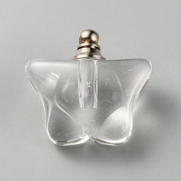 Glass Bottle Locket Pendants