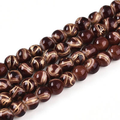 Baking Painted Glass Beads Strands
