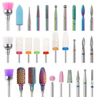 Professional Nail Drill Bit Set, Multifunctional Nail Polishing Heads with Storage Box, Manicure & Pedicure Tools for Women &...