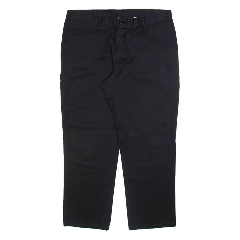DICKIES Mens Trousers Black Regular Straight W38 L30