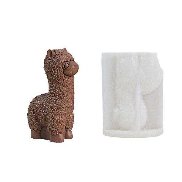 3D Alpaca Figurine DIY Candle Silicone Molds