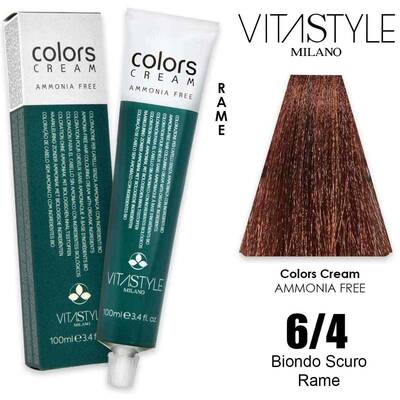 Vitastyle Colors Crema Senza Ammoniaca 100 Ml 6.4
