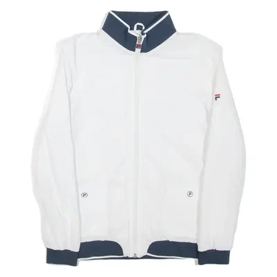 FILA Mens Track Jacket White S