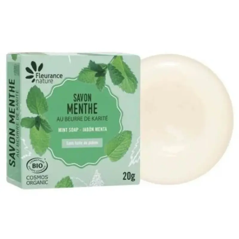 Fleurance Nature Mint Soap with Organic Shea Butter 100g