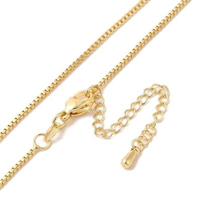 Brass Box Chain Necklaces