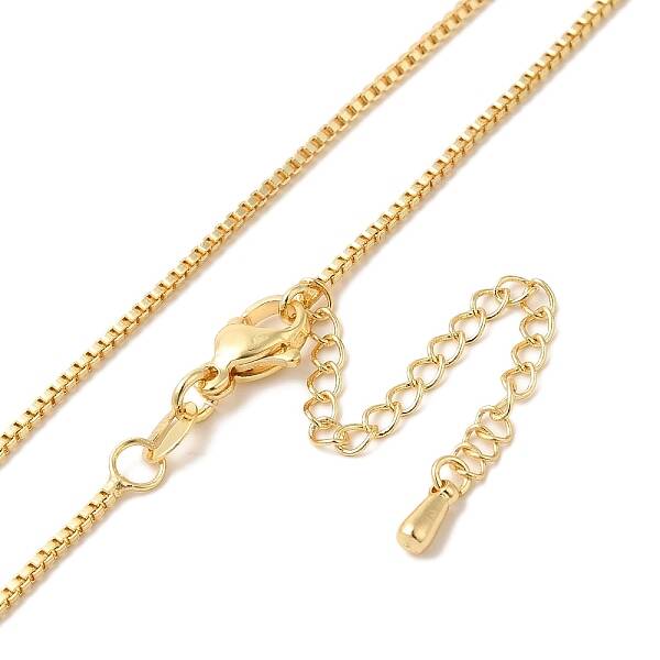 Brass Box Chain Necklaces