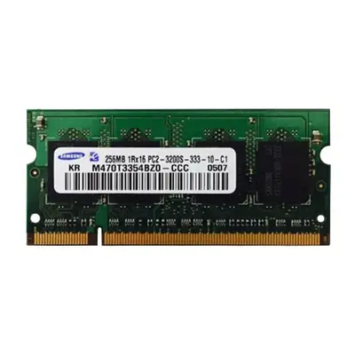 Samsung M470T3354BZ0-CCC | 256MB DDR2-400MHz PC2-3200 Non-ECC Unbuffered SODIMM CL3 1Rx16 1.8V 200-Pin Memory Module