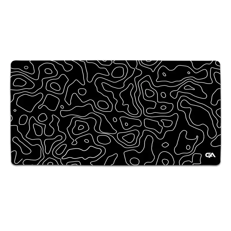 Black Topo Mousepad