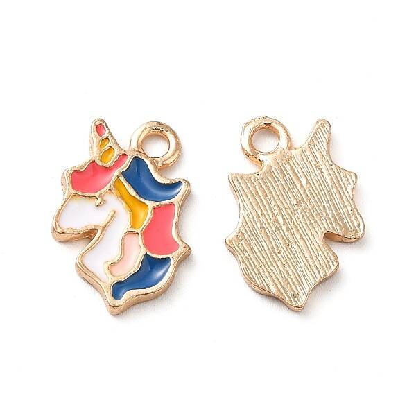 Rack Plating Alloy Enamel Pendants