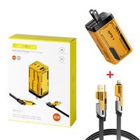 65W Fast Charging Plug Adapter and 4-in-1 Cable Set - Compatible with All Kinds of Phones iPhone, Android, Tablets and Laptop...