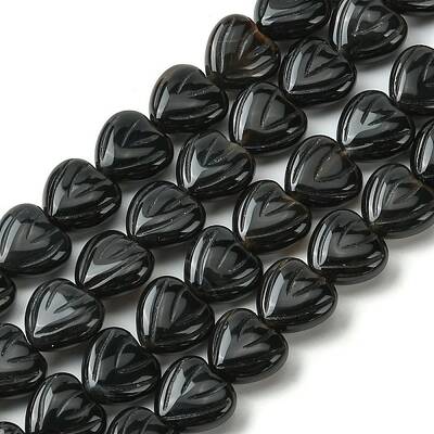 Natural Black Onyx Beads Strands
