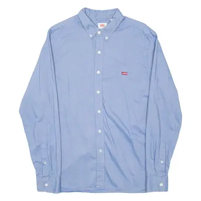LEVI'S Mens Formal Shirt Blue Long Sleeve M
