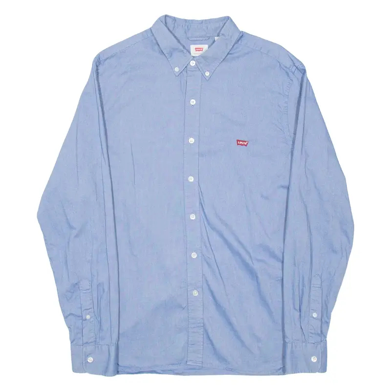 LEVI'S Mens Formal Shirt Blue Long Sleeve M
