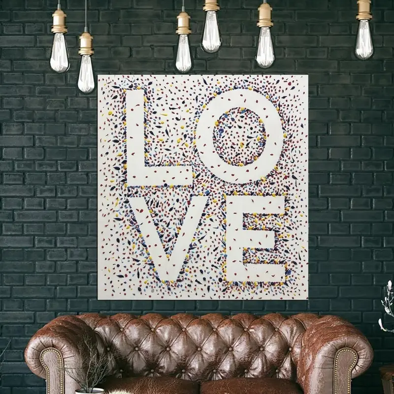 Large Original Abstract Painting Love Wall Painting Art Work Original Oil Painting | LOVE