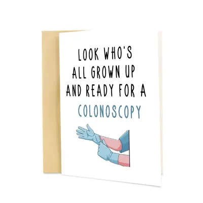 Humorous Birthday Card with Envelope, 1 Count Friend Birthday Card, 45th 50th 55th 60th Birthday Card, Writable Greeting Card...