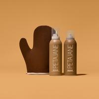 The Essential Bundle - At Home Professional Self Tanning Kit includes a tanning mousse, mist, and tanning mitt