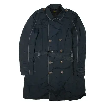 DIESEL Belted Womens Jacket Blue Nylon L