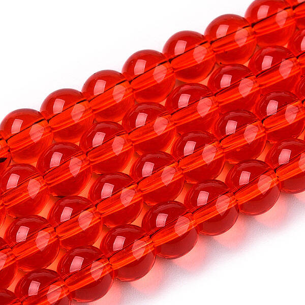 Transparent Glass Beads Strands