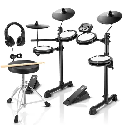 Donner DED-80 Beginner Electronic Drum Kit - Black / Drum
