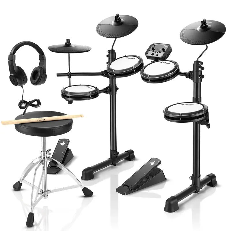Donner DED-80 Beginner Electronic Drum Kit - Black / Drum