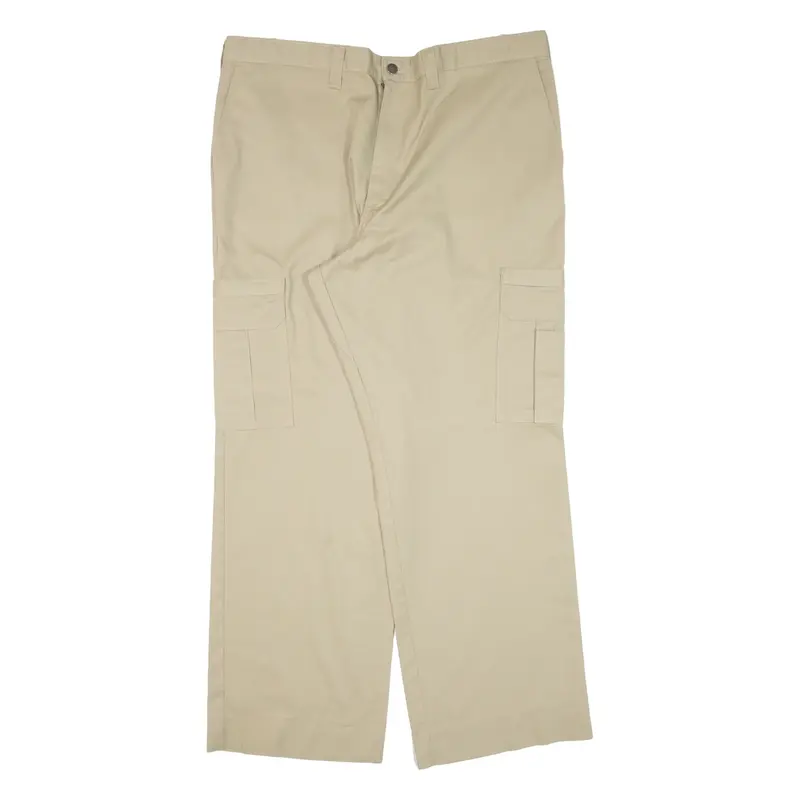 DICKIES Cargo Workwear Mens Trousers Beige Relaxed Straight W40 L31