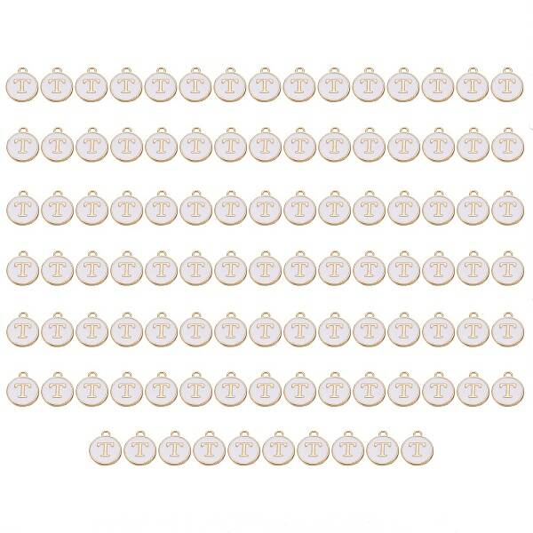 Golden Plated Enamel Alloy Charms