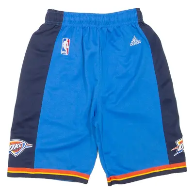 ADIDAS Oklahoma City Thunder Basketball Boys Sports Shorts Blue M W20