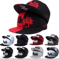 Thuglife Fashion Fastball Cap Embroidery Hip Hop Baseball Cap Snapback Hat, Adjustable, Casual Outdoor Style