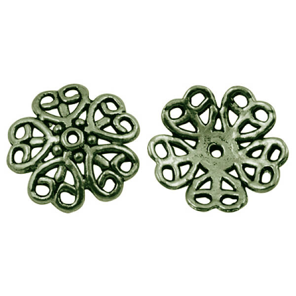 Tibetan Style Alloy Bead Caps