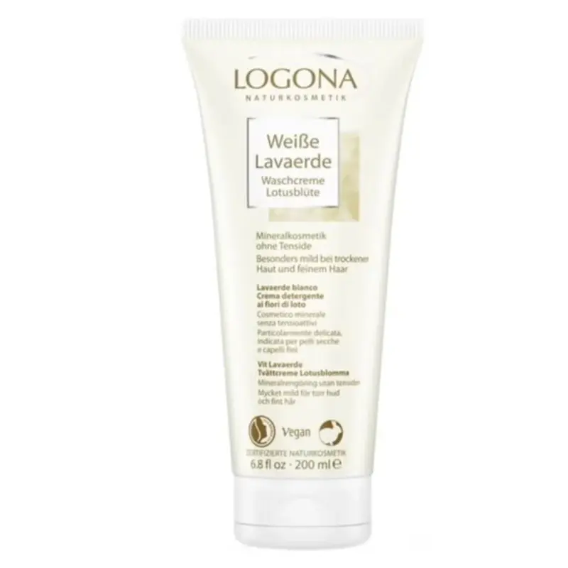 Logona White Clay & Lotus Flower Cleansing Cream, 200 ml