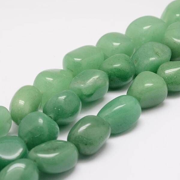 Natural Green Aventurinee Bead Strands