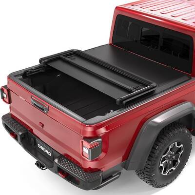 OEDRO 5.8FT Tri-Fold Truck Bed Soft Tonneau Cover for 2019-2025 Chevy Silverado 1500 /GMC Sierra 1500 New Body Style w/o Mult...