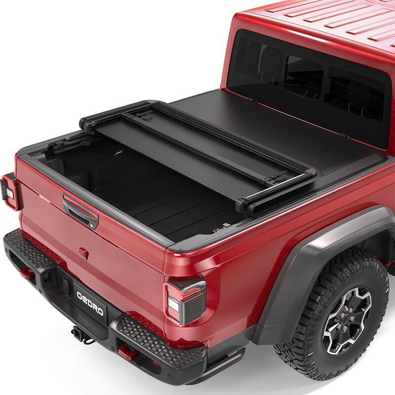 OEDRO 5.8FT Tri-Fold Truck Bed Soft Tonneau Cover for 2019-2025 Chevy Silverado 1500 /GMC Sierra 1500 New Body Style w/o Mult...