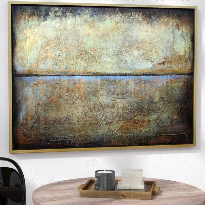 Acrylic Canvas Large Oil Brown Painting Contemporary Art | OVERWHELMING SUNSET