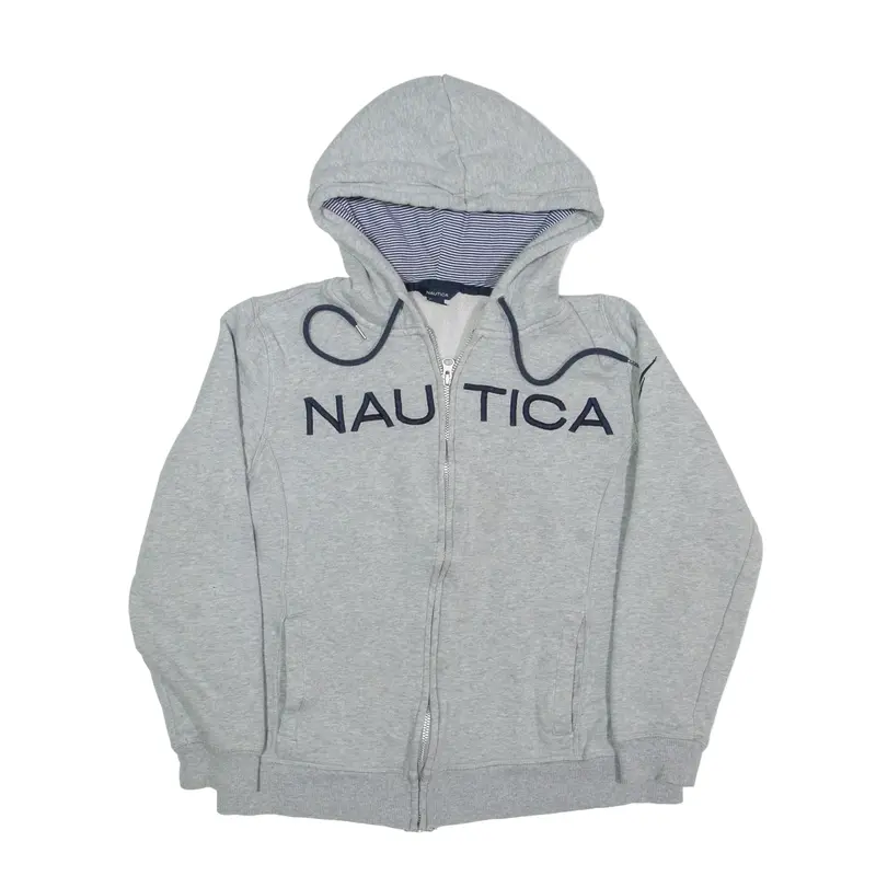 NAUTICA Hoodie Grey Full Zip Boys M