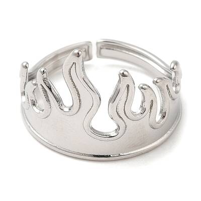 Non-Tarnish 304 Stainless Steel Open Cuff Rings