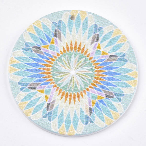 Printed Wooden Big Pendants