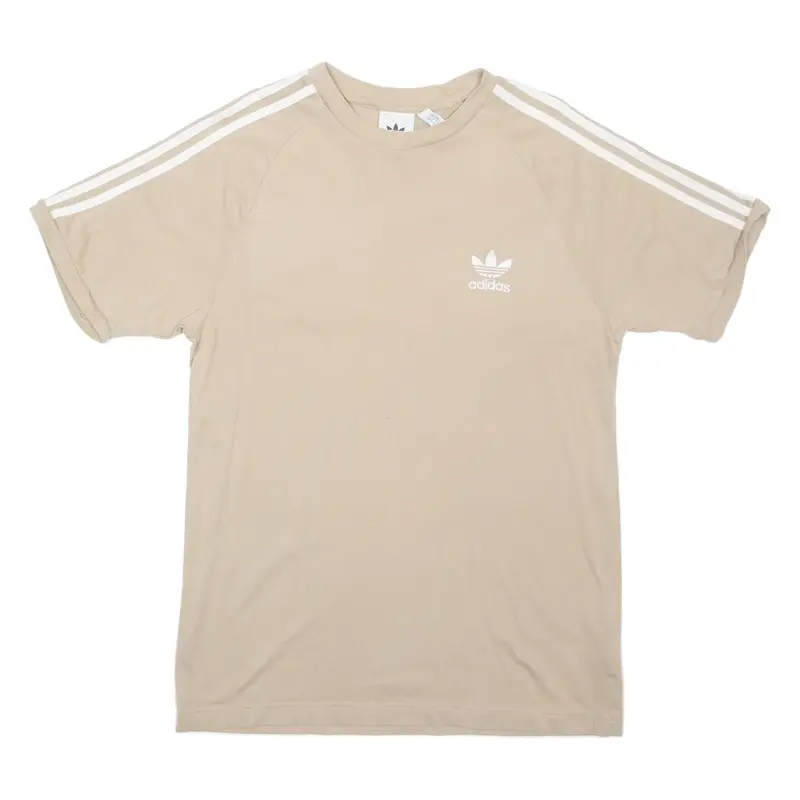 ADIDAS Mens T-Shirt Beige M
