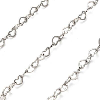 304 Stainless Steel Heart Link Chains