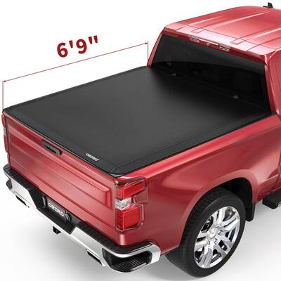 OEDRO 6.9ft Soft Roll Up Tonneau Cover for 2020-2025 Chevy Silverado/GMC Sierra 2500 3500 HD