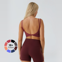 Halara Double Straps Backless Twisted Cropped Yoga Tank Top#outdoorfun