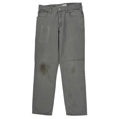 Relaxed Fit Carhartt Trousers - 31W 32L Grey Cotton Blend