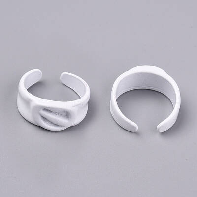 Spray Painted Alloy Cuff Rings