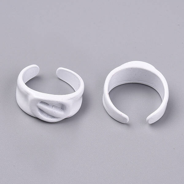 Spray Painted Alloy Cuff Rings