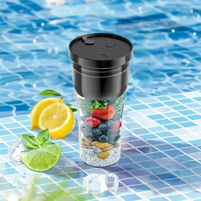 NASPLF Portable Blender for Smoothies and Shakes, Anti-jam, BPA-free, Rechargeable Cordless Juicer, Waterproof Mini Juicer Ba...
