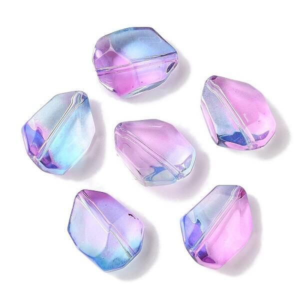 Transparent Spray Paint Glass Beads