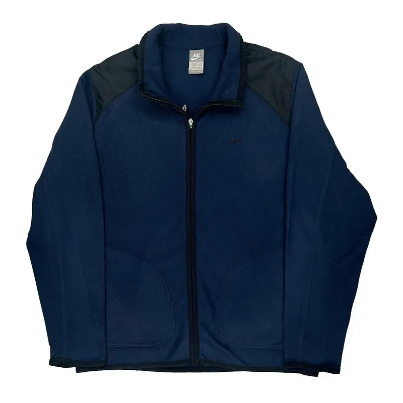 Nike Fleece - Large Blue Polyester