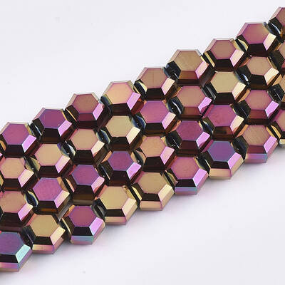 Electroplate Glass Beads Strands