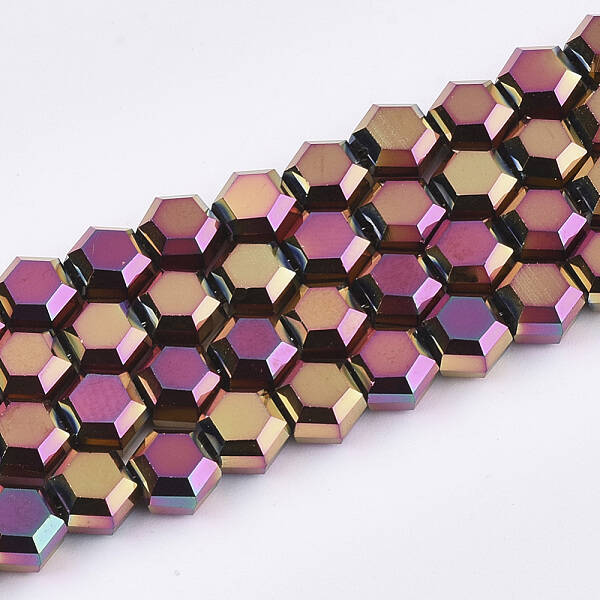 Electroplate Glass Beads Strands