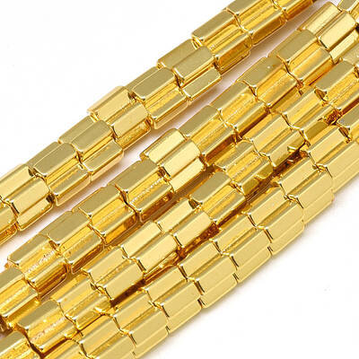 Electroplate Non-magnetic Synthetic Hematite Beads Strands